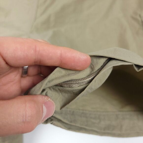 REI 100% Nylon 6.5 Inch Cargo Shorts Belted Utility Windbreaker Mens Large Khaki - Picture 6 of 6